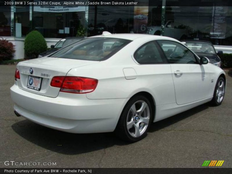 Alpine White / Saddle Brown Dakota Leather 2009 BMW 3 Series 328xi Coupe
