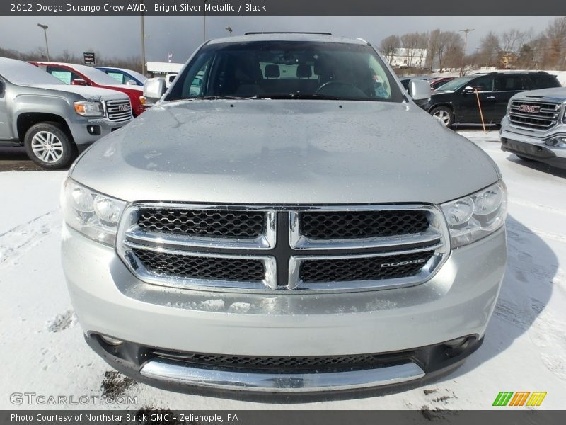 Bright Silver Metallic / Black 2012 Dodge Durango Crew AWD