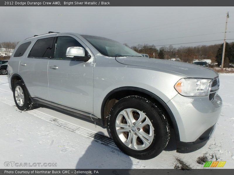 Bright Silver Metallic / Black 2012 Dodge Durango Crew AWD