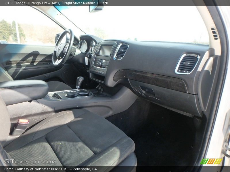 Bright Silver Metallic / Black 2012 Dodge Durango Crew AWD