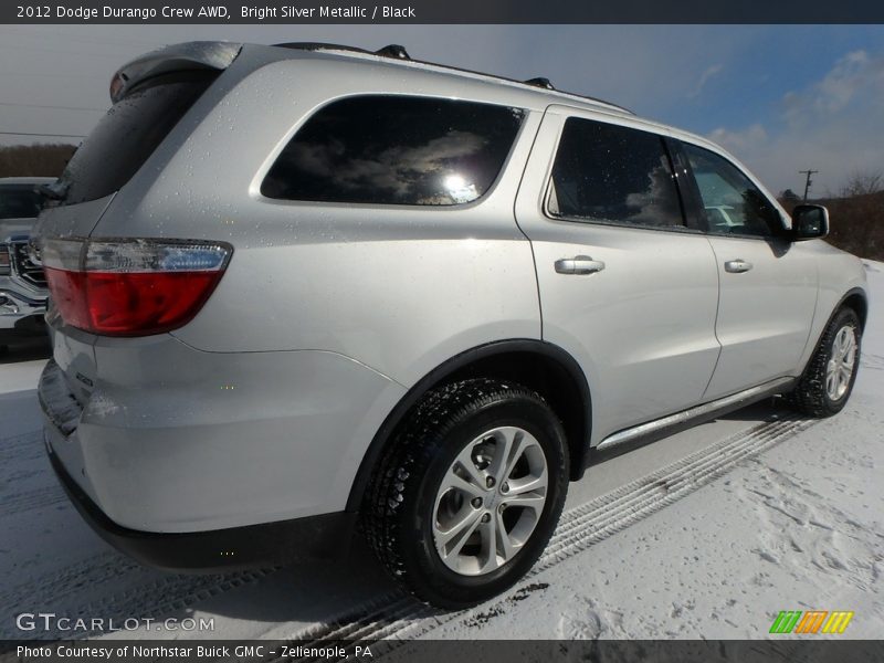 Bright Silver Metallic / Black 2012 Dodge Durango Crew AWD