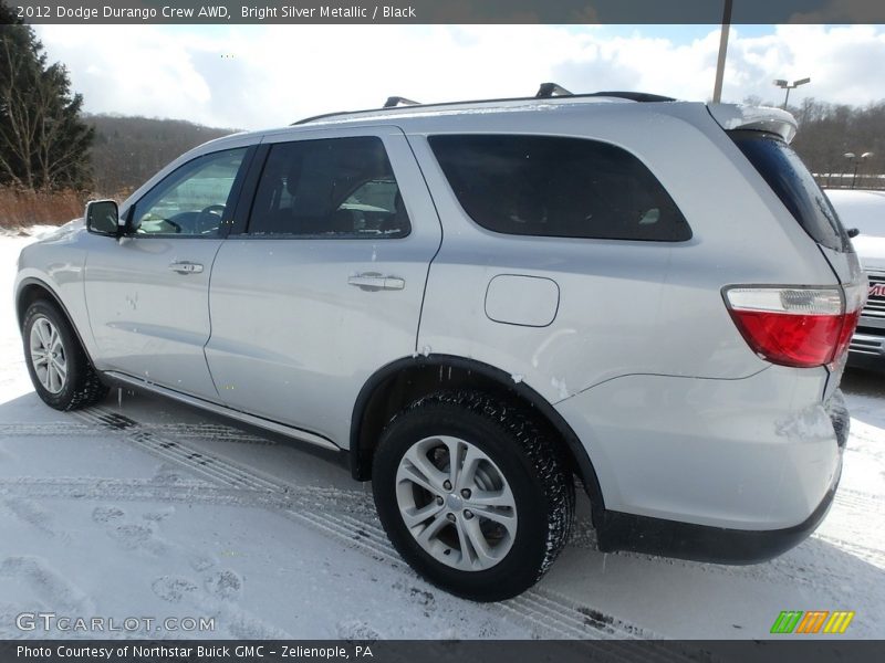 Bright Silver Metallic / Black 2012 Dodge Durango Crew AWD