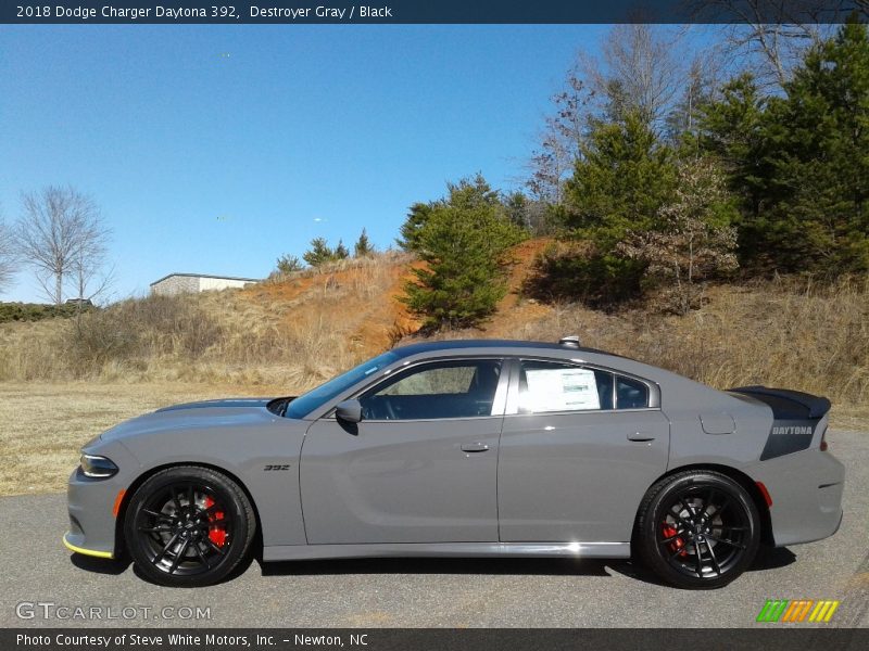 Destroyer Gray / Black 2018 Dodge Charger Daytona 392