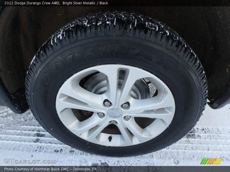 Bright Silver Metallic / Black 2012 Dodge Durango Crew AWD