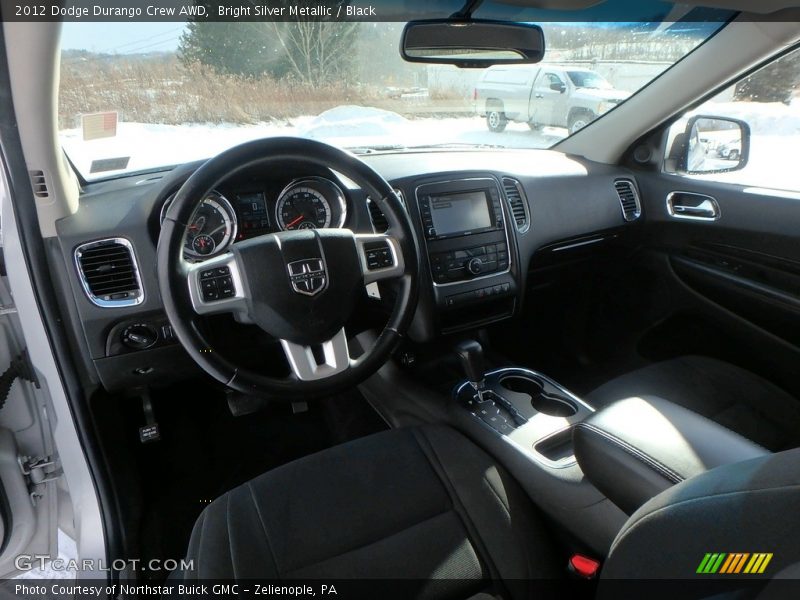 Bright Silver Metallic / Black 2012 Dodge Durango Crew AWD