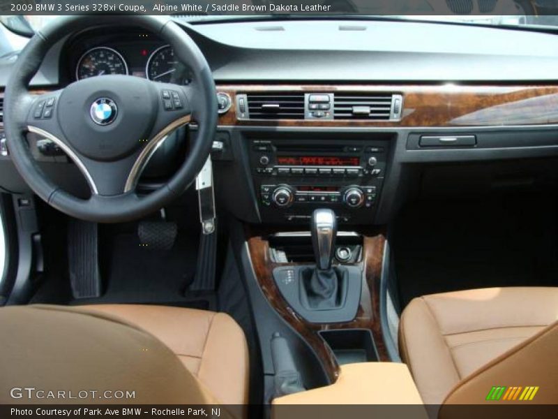 Alpine White / Saddle Brown Dakota Leather 2009 BMW 3 Series 328xi Coupe