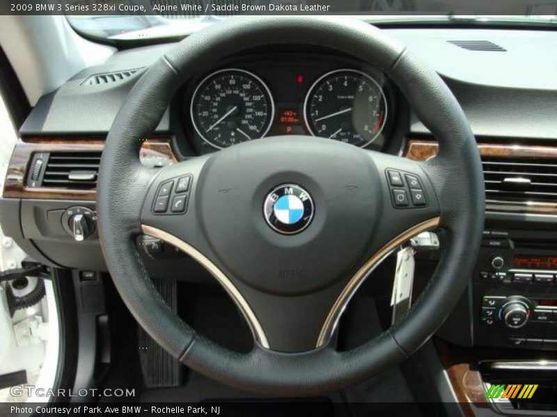 Alpine White / Saddle Brown Dakota Leather 2009 BMW 3 Series 328xi Coupe