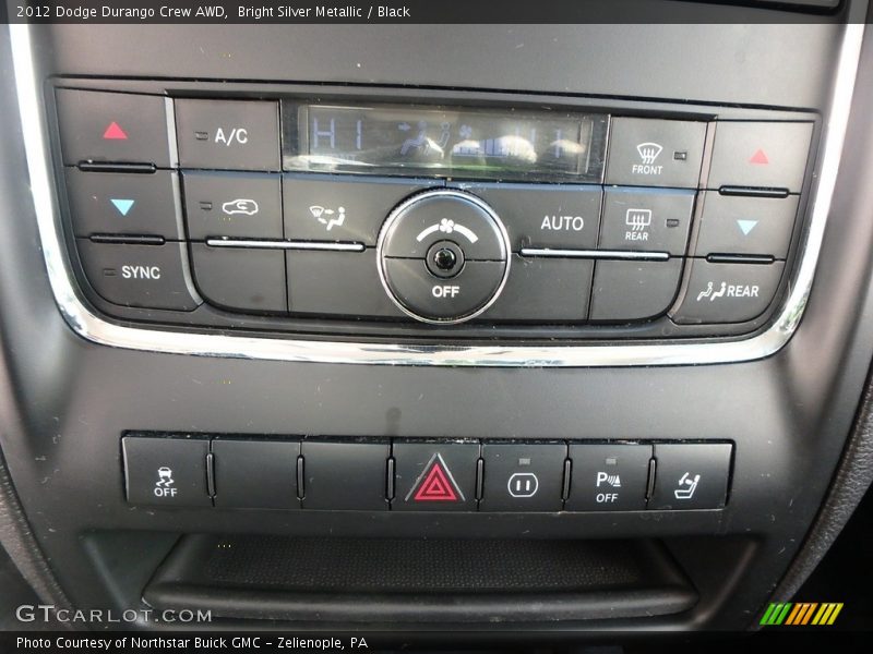 Bright Silver Metallic / Black 2012 Dodge Durango Crew AWD