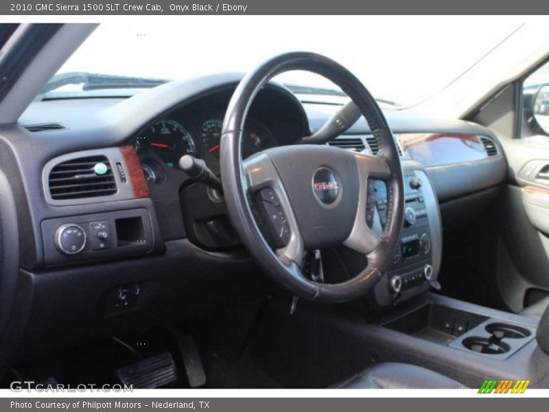 Onyx Black / Ebony 2010 GMC Sierra 1500 SLT Crew Cab