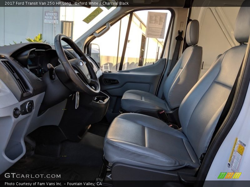Oxford White / Charcoal Black 2017 Ford Transit Van 250 HR Long