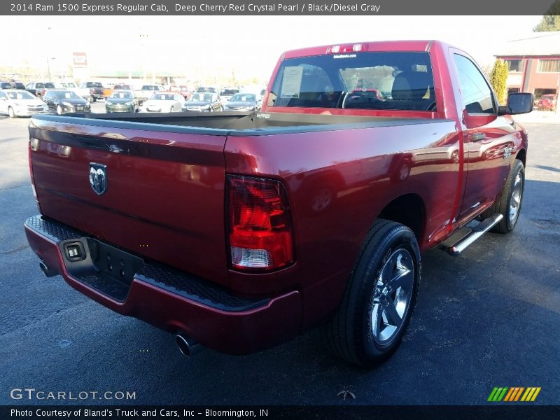 Deep Cherry Red Crystal Pearl / Black/Diesel Gray 2014 Ram 1500 Express Regular Cab