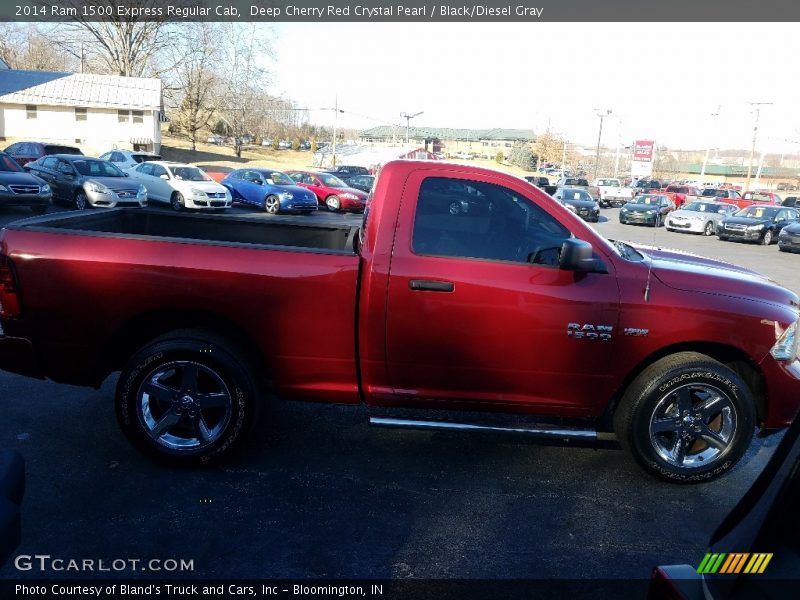 Deep Cherry Red Crystal Pearl / Black/Diesel Gray 2014 Ram 1500 Express Regular Cab