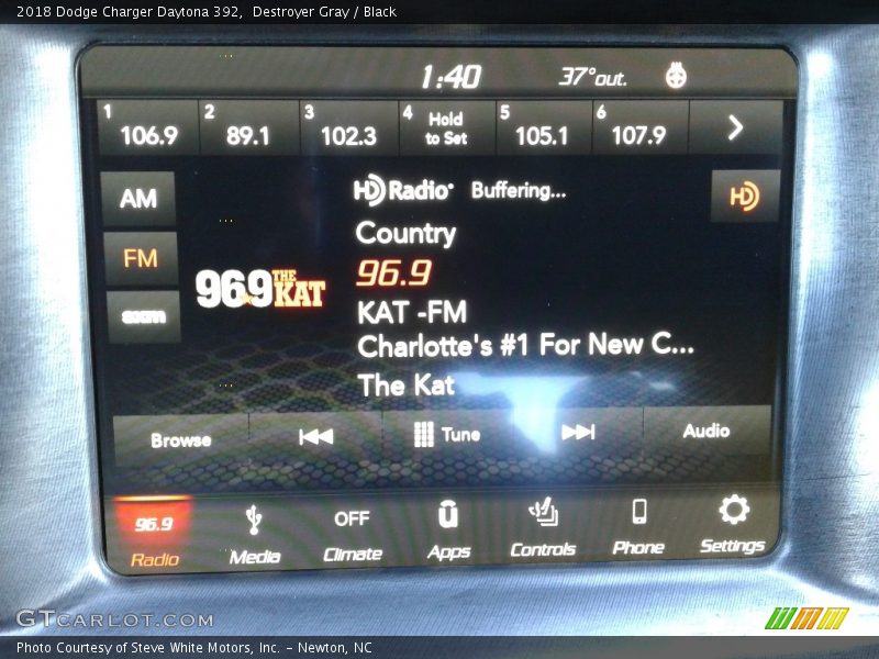 Destroyer Gray / Black 2018 Dodge Charger Daytona 392