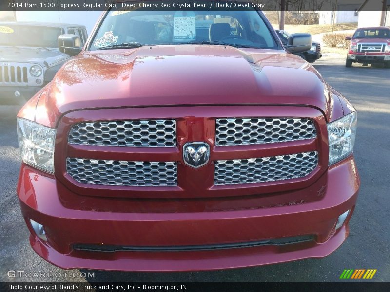 Deep Cherry Red Crystal Pearl / Black/Diesel Gray 2014 Ram 1500 Express Regular Cab