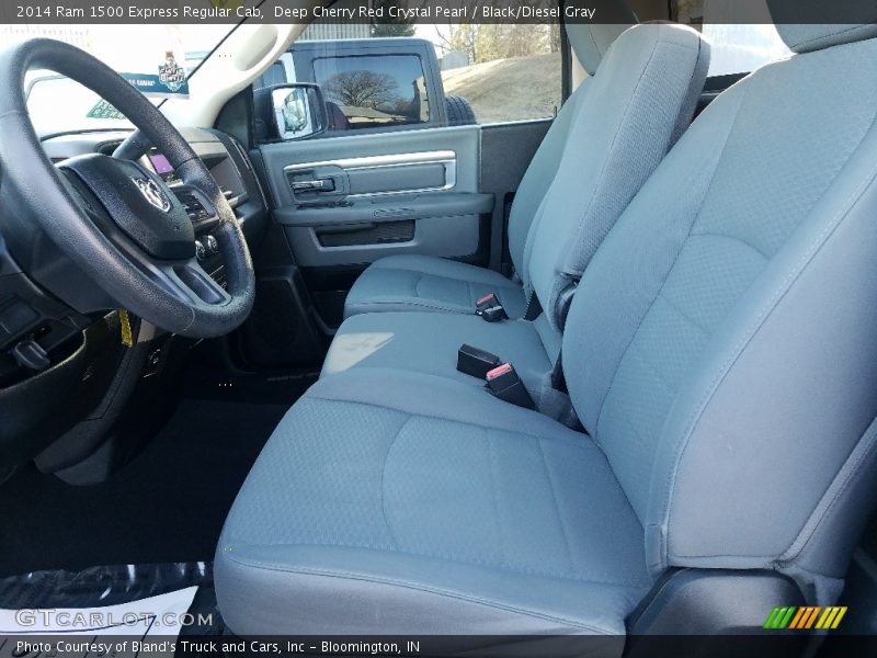 Deep Cherry Red Crystal Pearl / Black/Diesel Gray 2014 Ram 1500 Express Regular Cab