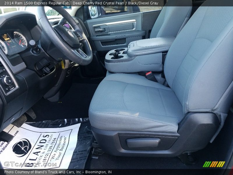 Deep Cherry Red Crystal Pearl / Black/Diesel Gray 2014 Ram 1500 Express Regular Cab