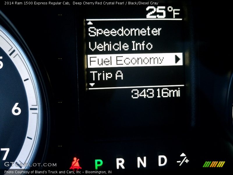 Deep Cherry Red Crystal Pearl / Black/Diesel Gray 2014 Ram 1500 Express Regular Cab