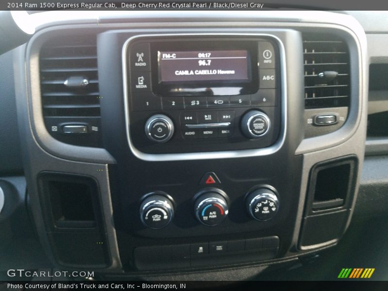 Deep Cherry Red Crystal Pearl / Black/Diesel Gray 2014 Ram 1500 Express Regular Cab