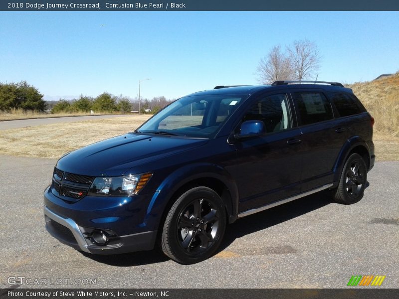 Contusion Blue Pearl / Black 2018 Dodge Journey Crossroad