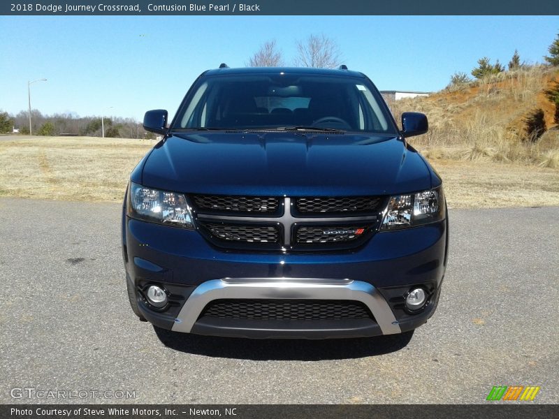 Contusion Blue Pearl / Black 2018 Dodge Journey Crossroad
