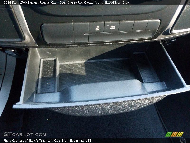 Deep Cherry Red Crystal Pearl / Black/Diesel Gray 2014 Ram 1500 Express Regular Cab