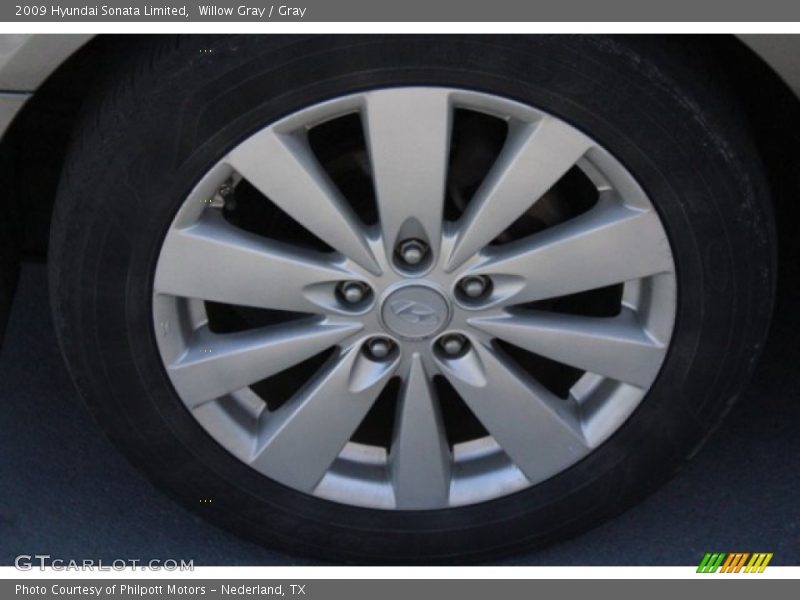 Willow Gray / Gray 2009 Hyundai Sonata Limited