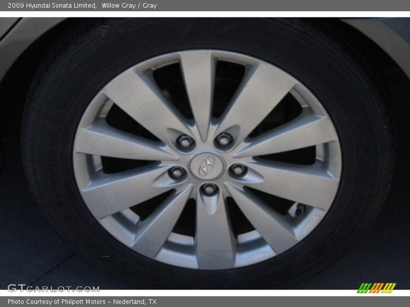 Willow Gray / Gray 2009 Hyundai Sonata Limited