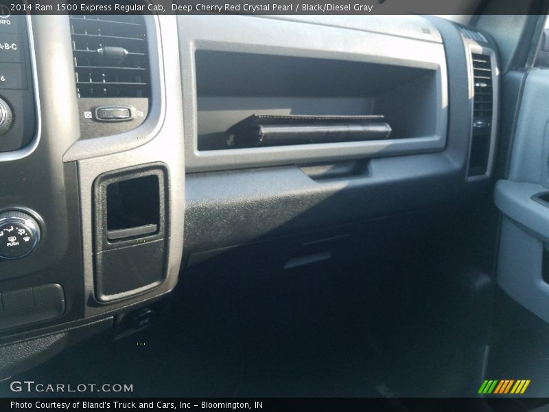 Deep Cherry Red Crystal Pearl / Black/Diesel Gray 2014 Ram 1500 Express Regular Cab