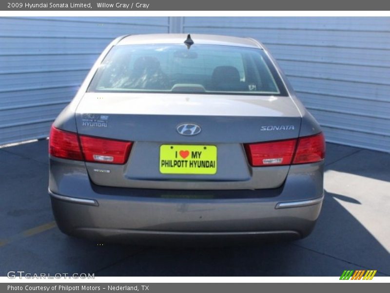Willow Gray / Gray 2009 Hyundai Sonata Limited