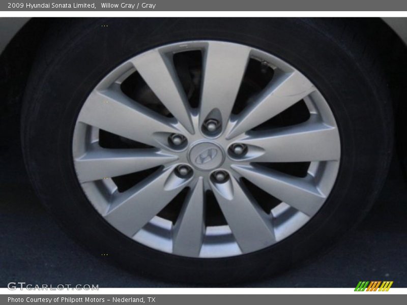 Willow Gray / Gray 2009 Hyundai Sonata Limited