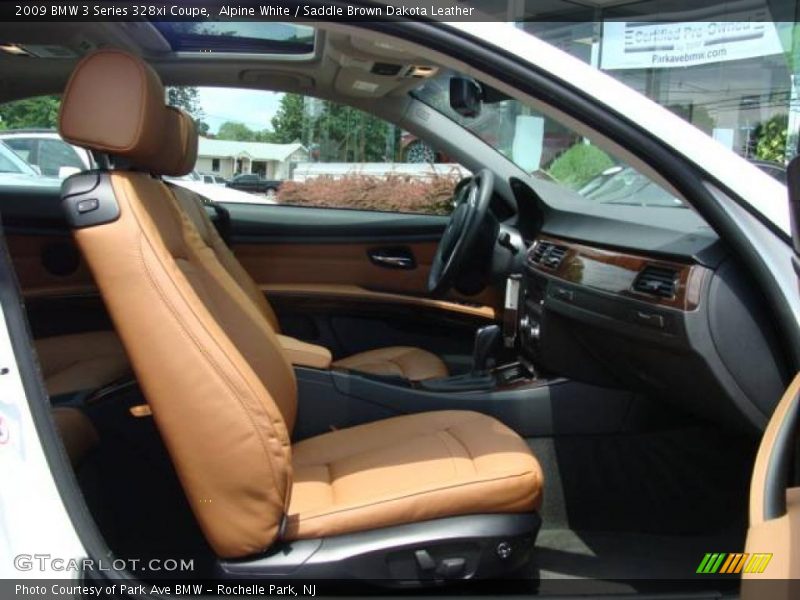 Alpine White / Saddle Brown Dakota Leather 2009 BMW 3 Series 328xi Coupe