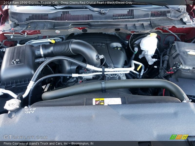Deep Cherry Red Crystal Pearl / Black/Diesel Gray 2014 Ram 1500 Express Regular Cab