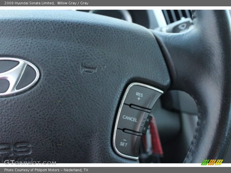 Willow Gray / Gray 2009 Hyundai Sonata Limited