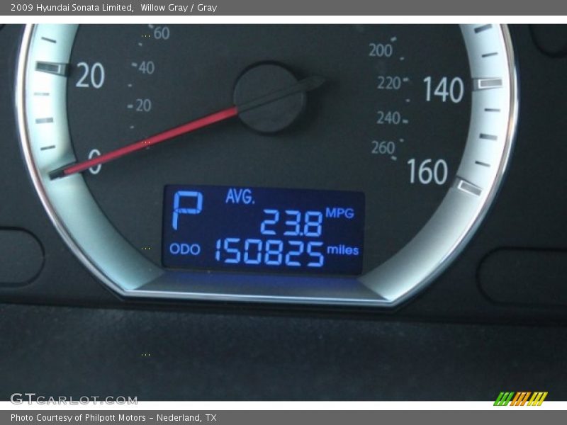Willow Gray / Gray 2009 Hyundai Sonata Limited