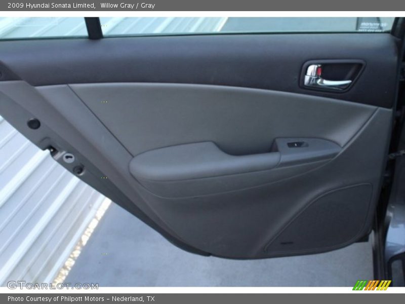 Willow Gray / Gray 2009 Hyundai Sonata Limited