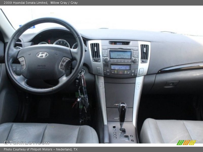 Willow Gray / Gray 2009 Hyundai Sonata Limited