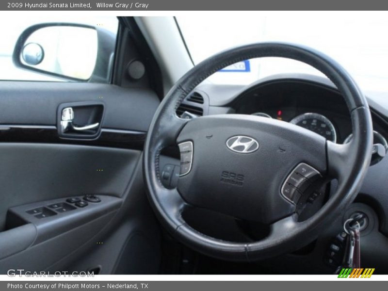Willow Gray / Gray 2009 Hyundai Sonata Limited