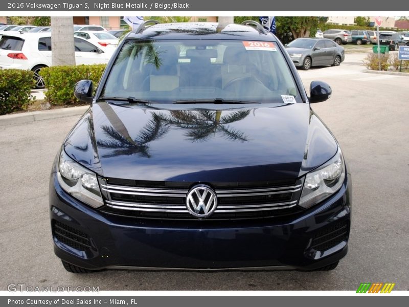 Night Blue Metallic / Beige/Black 2016 Volkswagen Tiguan S