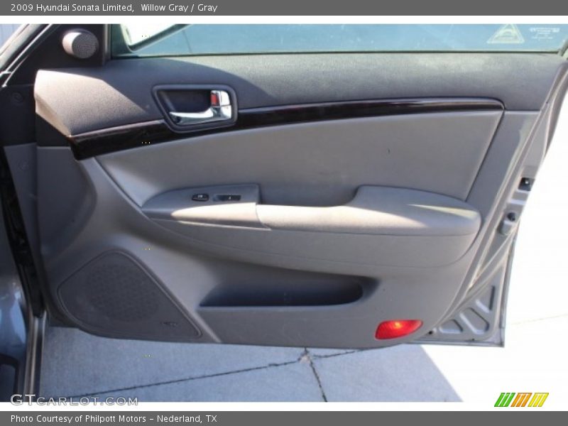 Willow Gray / Gray 2009 Hyundai Sonata Limited