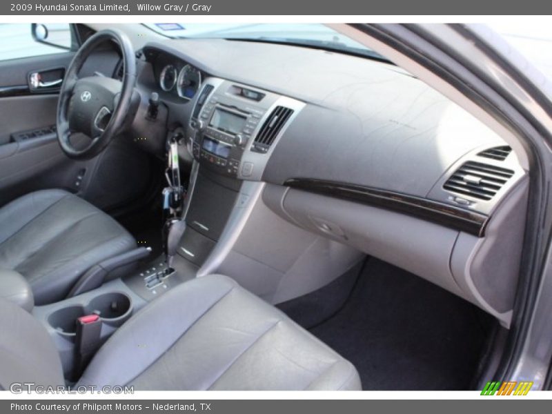 Willow Gray / Gray 2009 Hyundai Sonata Limited