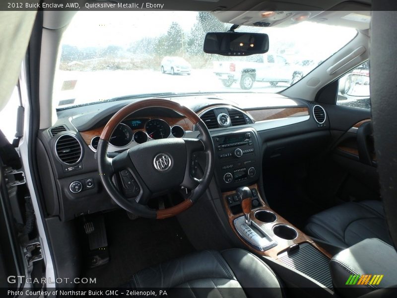 Quicksilver Metallic / Ebony 2012 Buick Enclave AWD