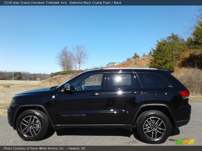 Diamond Black Crystal Pearl / Black 2018 Jeep Grand Cherokee Trailhawk 4x4
