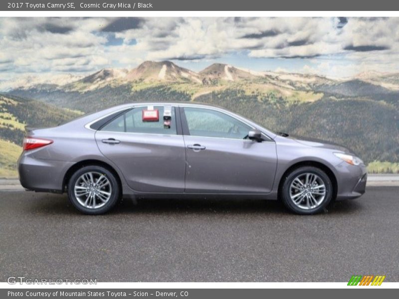 Cosmic Gray Mica / Black 2017 Toyota Camry SE