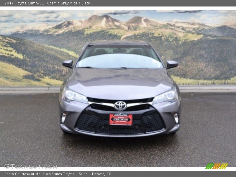 Cosmic Gray Mica / Black 2017 Toyota Camry SE