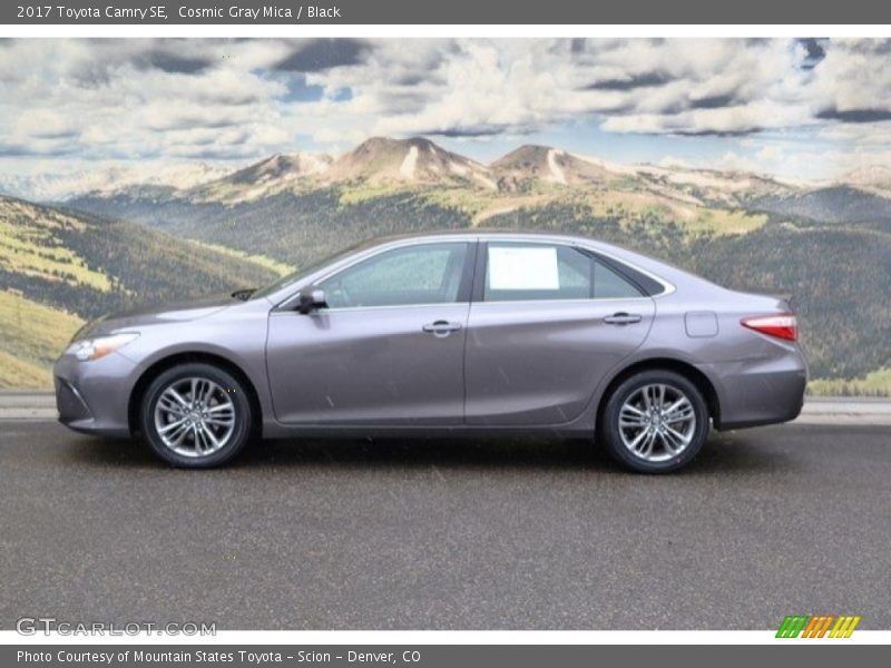 Cosmic Gray Mica / Black 2017 Toyota Camry SE