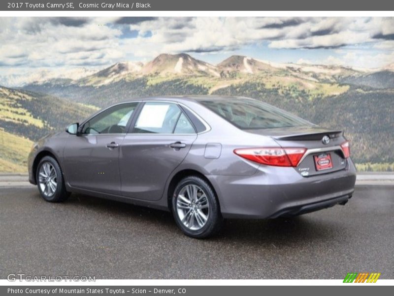 Cosmic Gray Mica / Black 2017 Toyota Camry SE