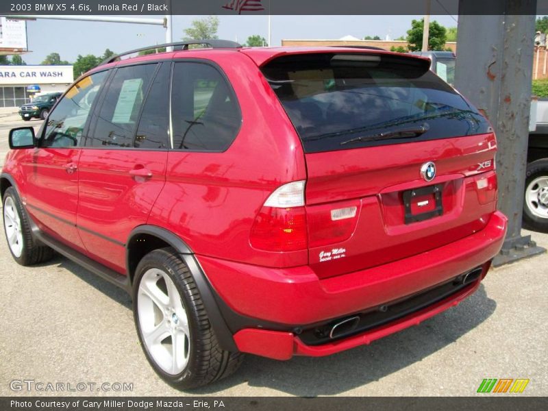 Imola Red / Black 2003 BMW X5 4.6is