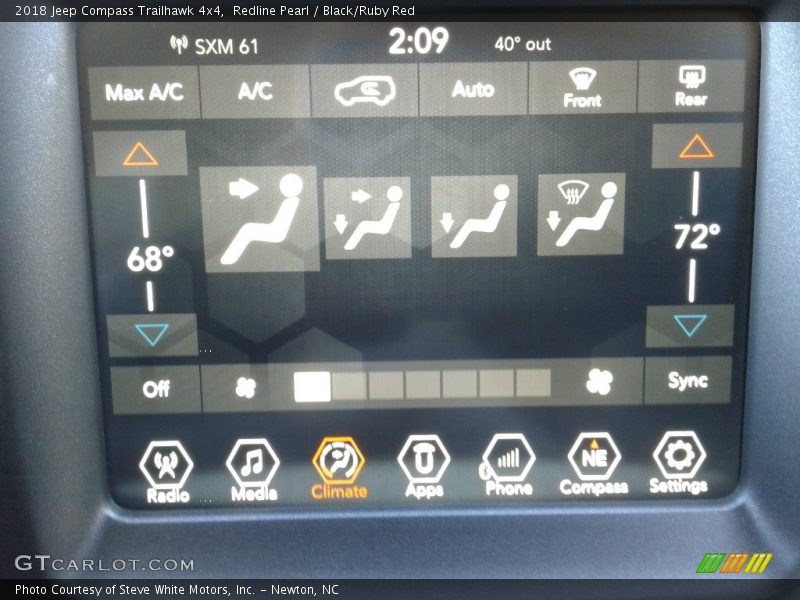 Redline Pearl / Black/Ruby Red 2018 Jeep Compass Trailhawk 4x4