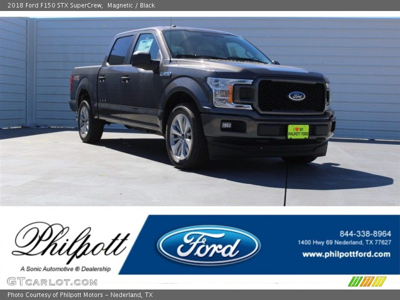 Magnetic / Black 2018 Ford F150 STX SuperCrew