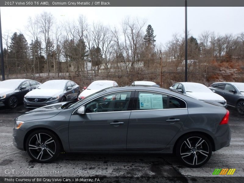 Osmium Grey Metallic / Off Black 2017 Volvo S60 T6 AWD